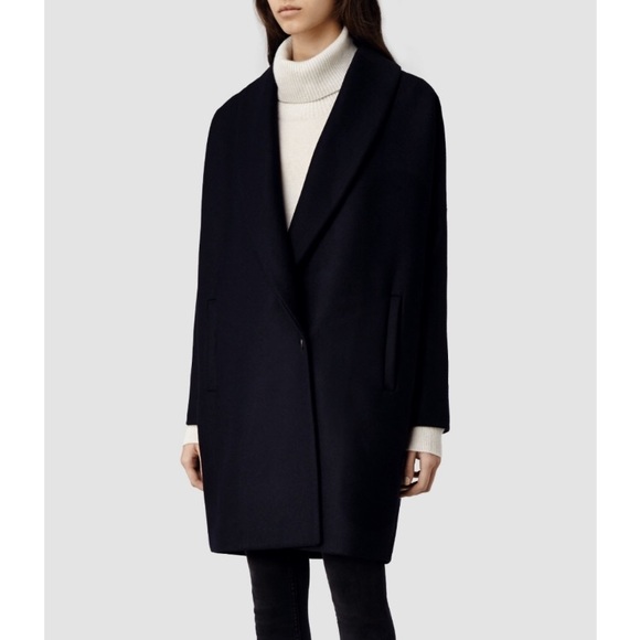 All saints black coat - Picture 2 of 8